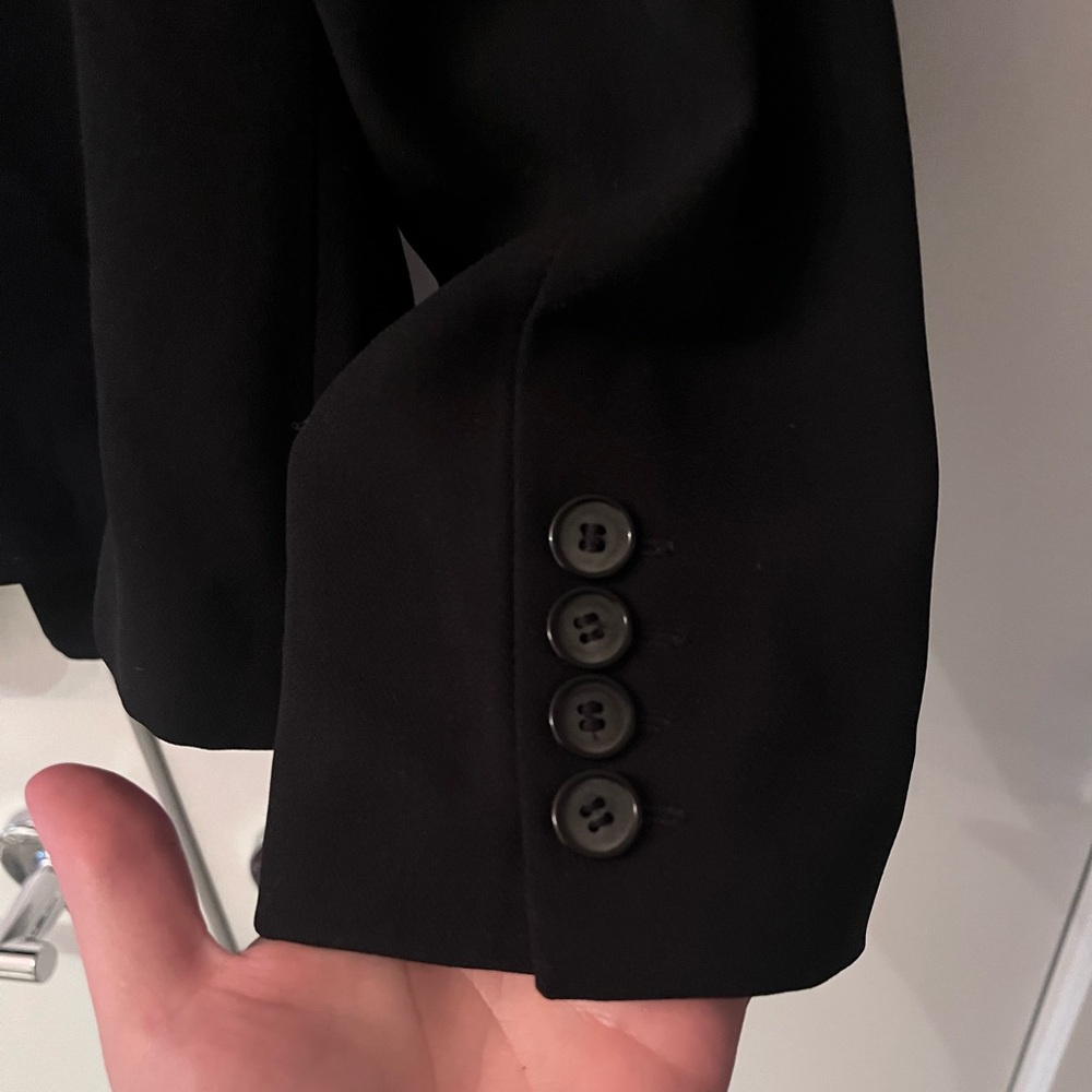 Black Blazer with Ruffles - Picture 3 of 3